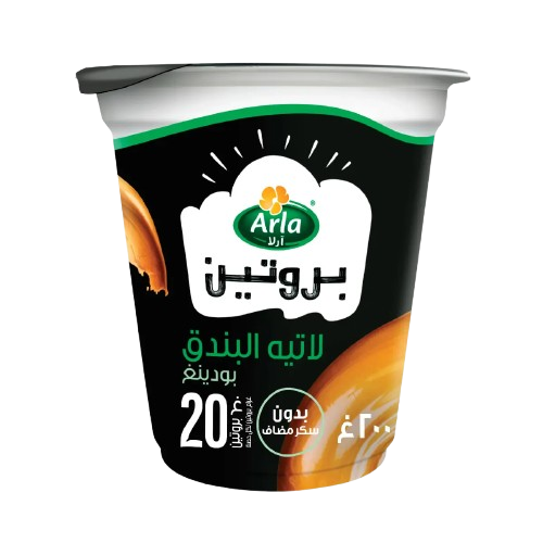 ارلا بروتين بودينغ بنكهة لاتيه البندق 200جم - بوك