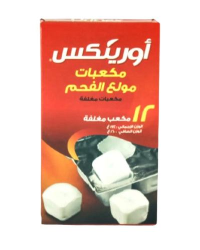 مكعبات أورينكس لإشعال الفحم 12 مكعب مغلف