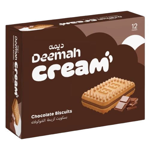 ديمه بسكويت بكريمة الشوكولاتة 27 جرام × 12حبه
