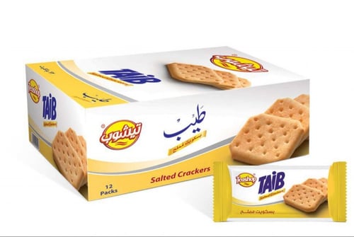 تيشوب بسكويت طيب مملح 12*75 جرام