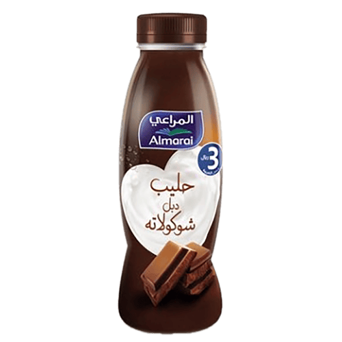 حليب دبل شوكولاته المراعي 360مل