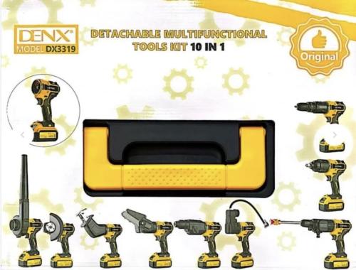 شنطة معدات متعددة الاستخدامات 10 في 1 تعمل بالبطار...