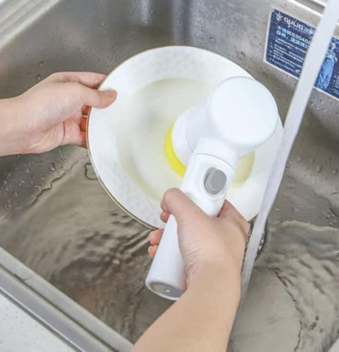 فرشاة تنظيف الكترونية 3 في 1 جهاز تنظيف كهربائي يع...