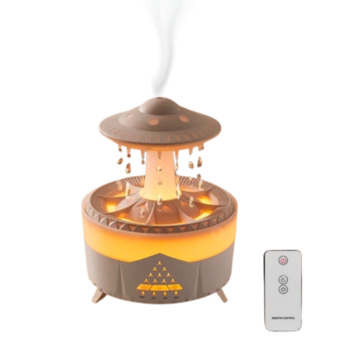 فواحة المطر | فواحة معطرة ومرطب هواء ذكي مزودة بري...