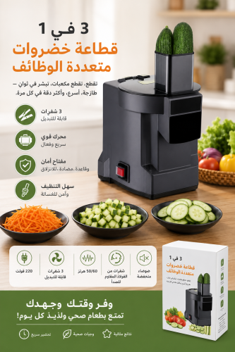 قطاعة خضروات3في1