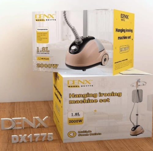 DENX- كاوية بخار احترافية للملابس، 2 في 1، مكواة ب...