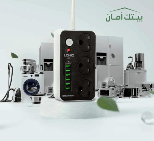 توصيلة كهربائية LDNIO SC3604 5M مقاومة للحريق بثلا...