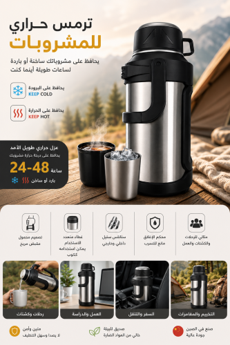 حافظة تسخين وتبريد4L