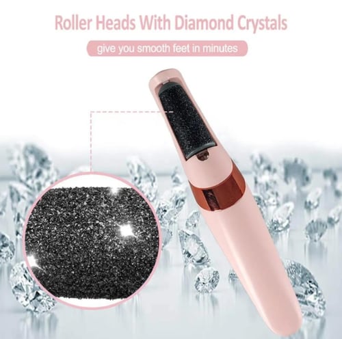 مزيل مسامير القدم الكهربائي للقدمين، ناعم مع مبرد...