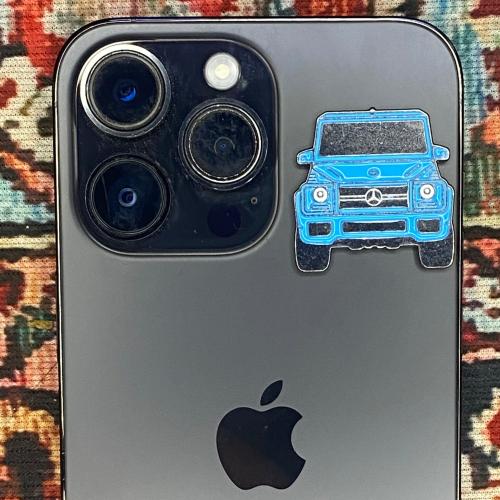 ستيكر معدني - جي كلاس ازرق