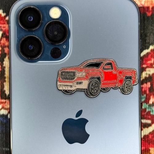 ستيكر معدني - سييرا أحمر