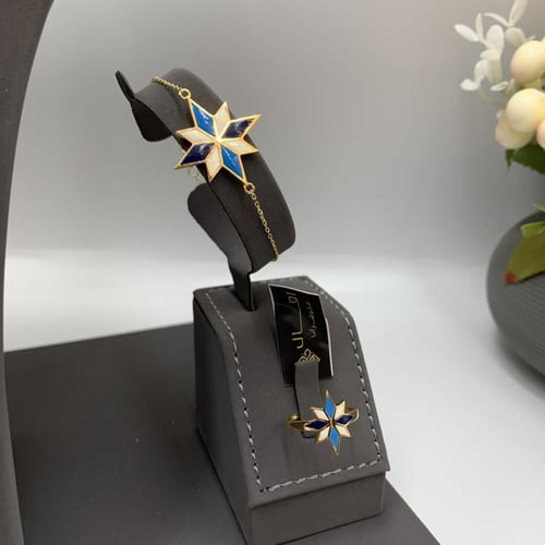 طقم إيطالي ذهب صافي فقط مجرد لون عيار 18 الوزن 15....