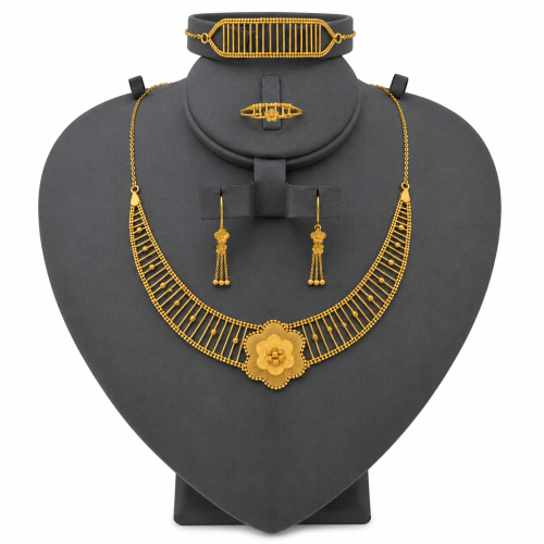Bahraini set 21 karat pure gold weight 17.6