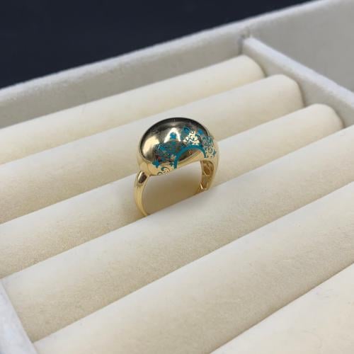 خاتم بوتيغا إيطالي عيار 18 ذهب صافي الوزن 5.38