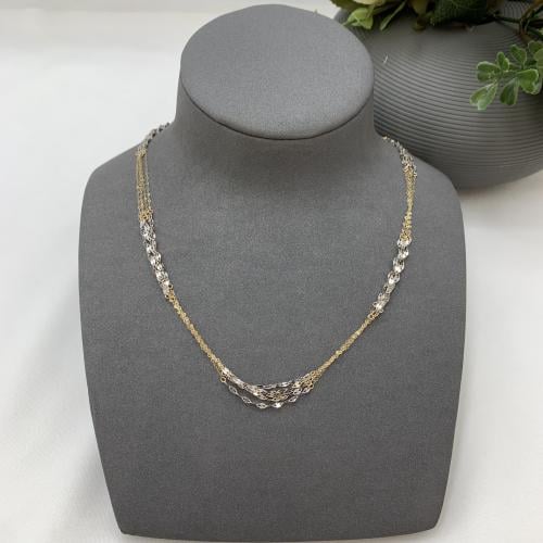 شوكر السلاسل مكس لون عيار 18 ذهب صافي