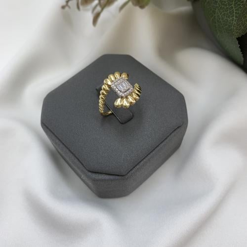 خاتم إيطالي تصميم الألماس عيار 18