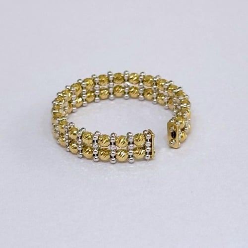 خاتم إيطالي ذهب صافي مكس عيار 18 الوزن2.4