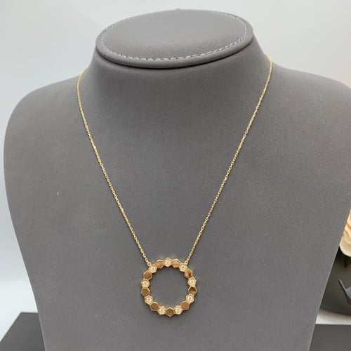 طقم إيطالي تصميم الألماس عيار 18 الوزن 10.4