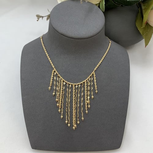 مخنق إيطالي عيار 18 ذهب صافي وزن 6.6 جرام