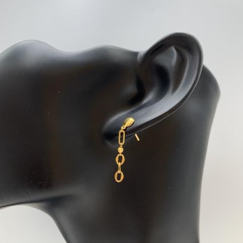 حلق بحريني عيار 21 ذهب صافي الوزن 1.8