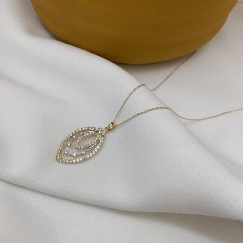 تعليقه ناعم تصميم الألماس عيار 18