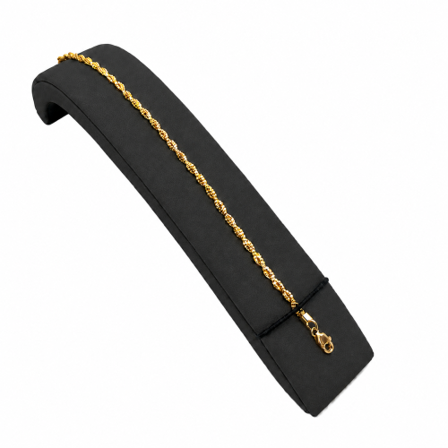 Italian gold bracelet 18 karat with elegant woven design – weight 4.5 grams