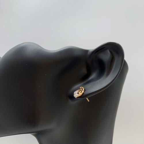 حلق عيار 21 تصميم الألماس الوزن 2