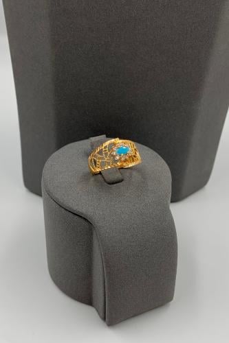 خاتم بحريني عيار 21 الوزن 3.49