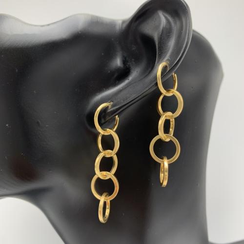 حلق إيطالي عيار 18 ذهب صافي