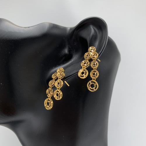 حلق بحريني عيار 21 ذهب صافي الوزن 2.73