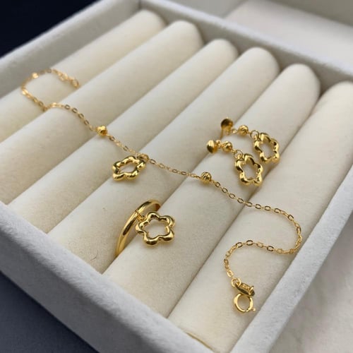 طقم دورين عيار 21 ذهب صافي الوزن 6.51