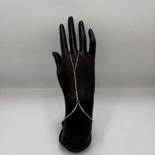 كف ذهب عيار 21 وزن 2.54 جرام بتصميم انسيابي ناعم