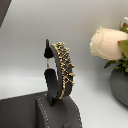 طقم تصميم إيطالي عيار 18 ذهب صافي الوزن 15.6