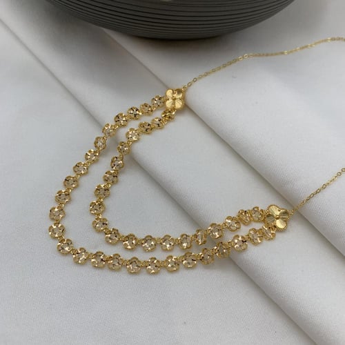 طقم بحريني دورين عيار 21 ذهب صافي الوزن 14.2