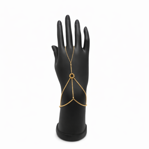 كف ذهب عيار 21 وزن 2.5 جرام بتصميم عقدة ناعمة