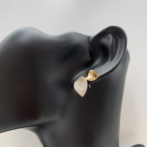 حلق إيطالي تصميم الألماس عيار 18 الوزن 3.7