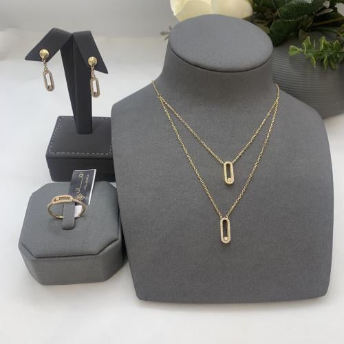 نص طقم إيطالي دورين تصميم الألماس عيار 18 الوزن 13