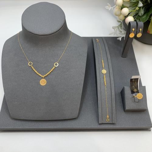 طقم بحريني ناعم عيار 21 ذهب صافي الوزن 3.5