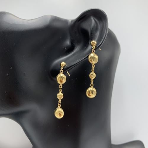 حلق إيطالي ذهب صافي عيار 18