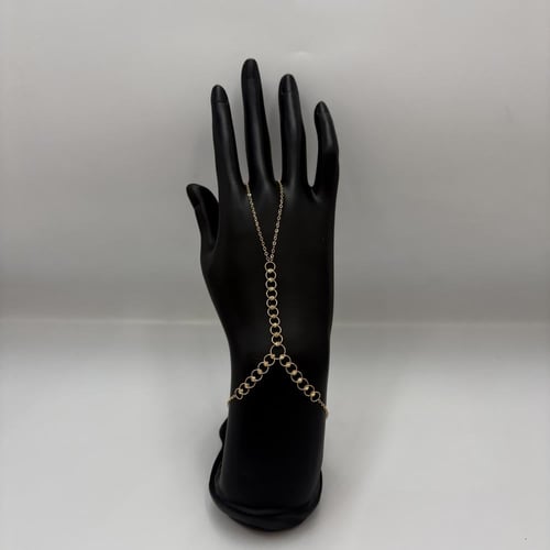 كف ذهب عيار 21 وزن 3.23 جرام بتصميم حلقات متدرجة