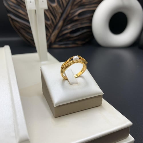 طقم بحريني بإضافة اللؤلو الزراعي عيار 21 الوزن 26