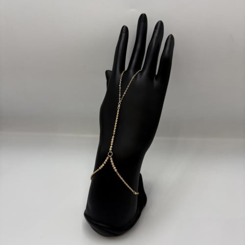 كف ذهب عيار 21 وزن 2.54 جرام بتصميم انسيابي ناعم