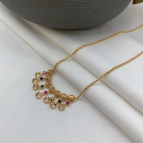 عقد بحريني عيار 21 مكس اللوان