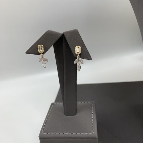 طقم شبكه تصميم الألماس مكس اللون الذهب عيار 18 الو...