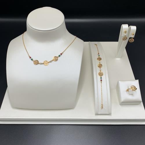 طقم ناعم بحريني بإضافة اللؤلو عيار 21 الوزن 8.4