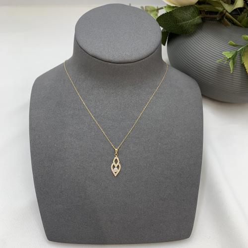 تعليقه ناعم ذهب تصميم الألماس عيار 18