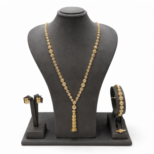 Gold prayer bead set, 21 karat, weight 31.90 grams, luxurious