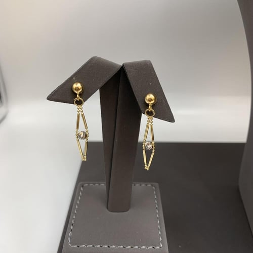 طقم إيطالي مكس اللوان الذهب عيار 18 ذهب صافي