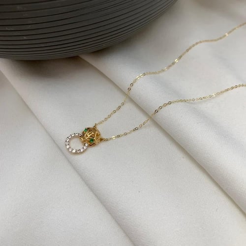 طقم إيطالي ناعم تصميم الألماس عيار 18 الوزن 4.9