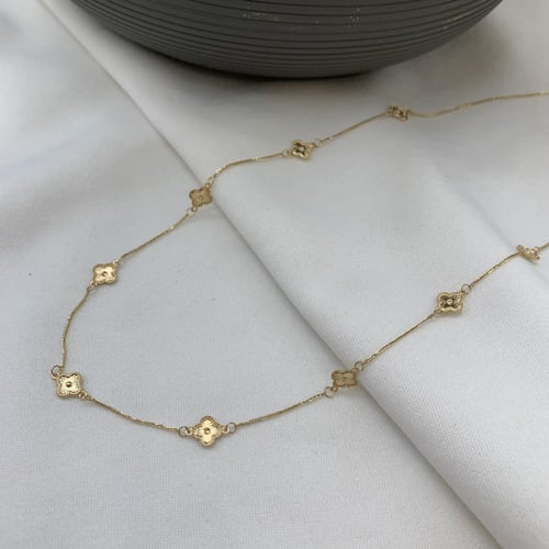 عقد ناعم عيار 18 ذهب صافي الوزن 1.3